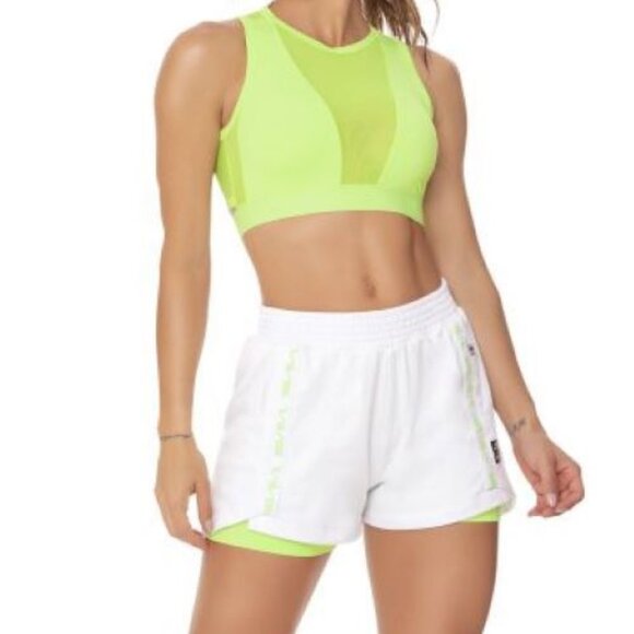New White Athletic Shorts Size Medium - Picture 1 of 3